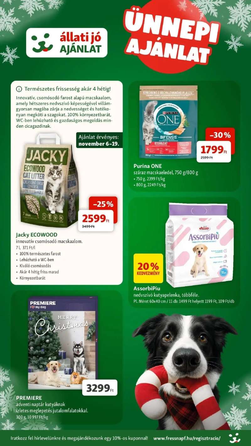 Fressnapf Fressnapf újság érvényessége 2025.11.12-ig 2 oldal