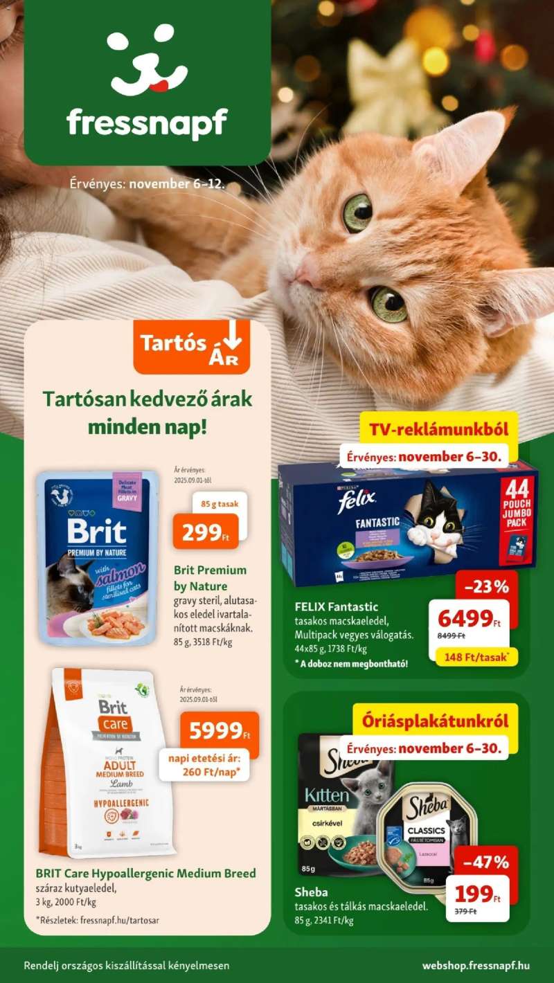 Fressnapf Akciós újság Fressnapf 1 oldal