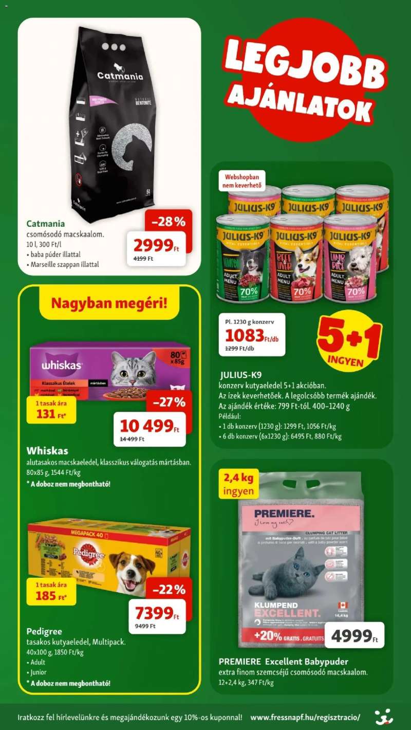 Fressnapf Akciós újság Fressnapf 2 oldal