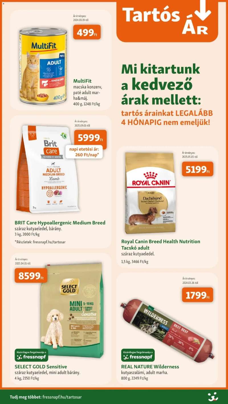 Fressnapf Akciós újság Fressnapf 3 oldal