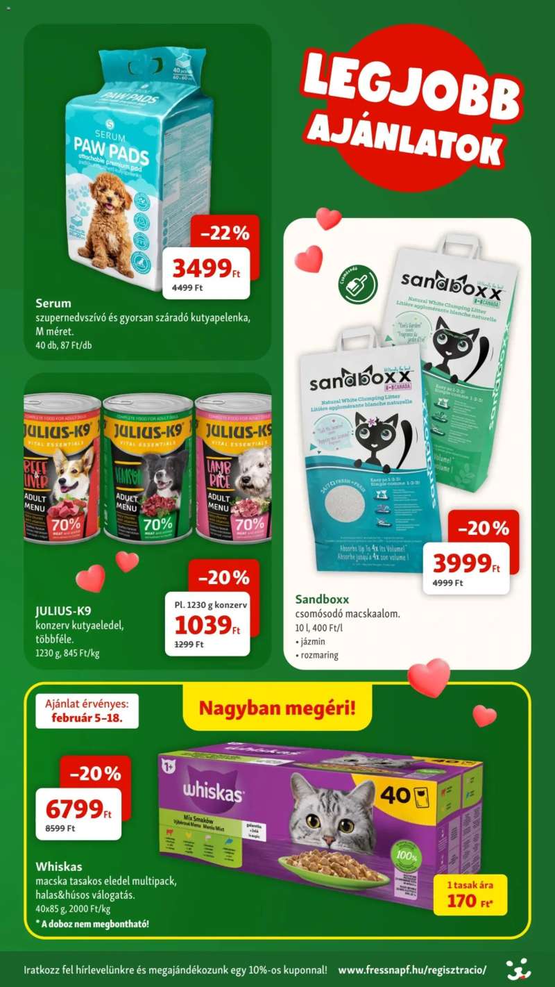 Fressnapf Akciós újság Fressnapf 2 oldal