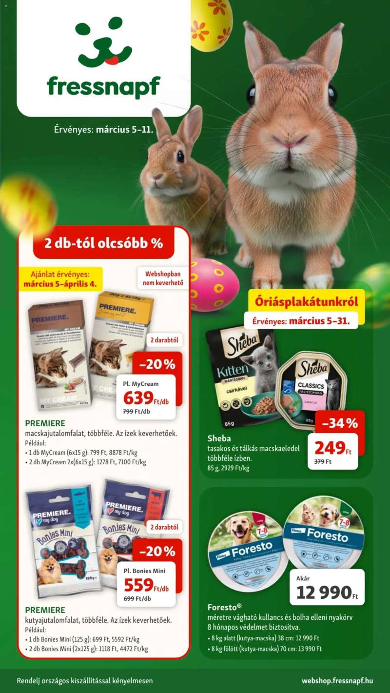Fressnapf Fressnapf akciós újság 1 oldal