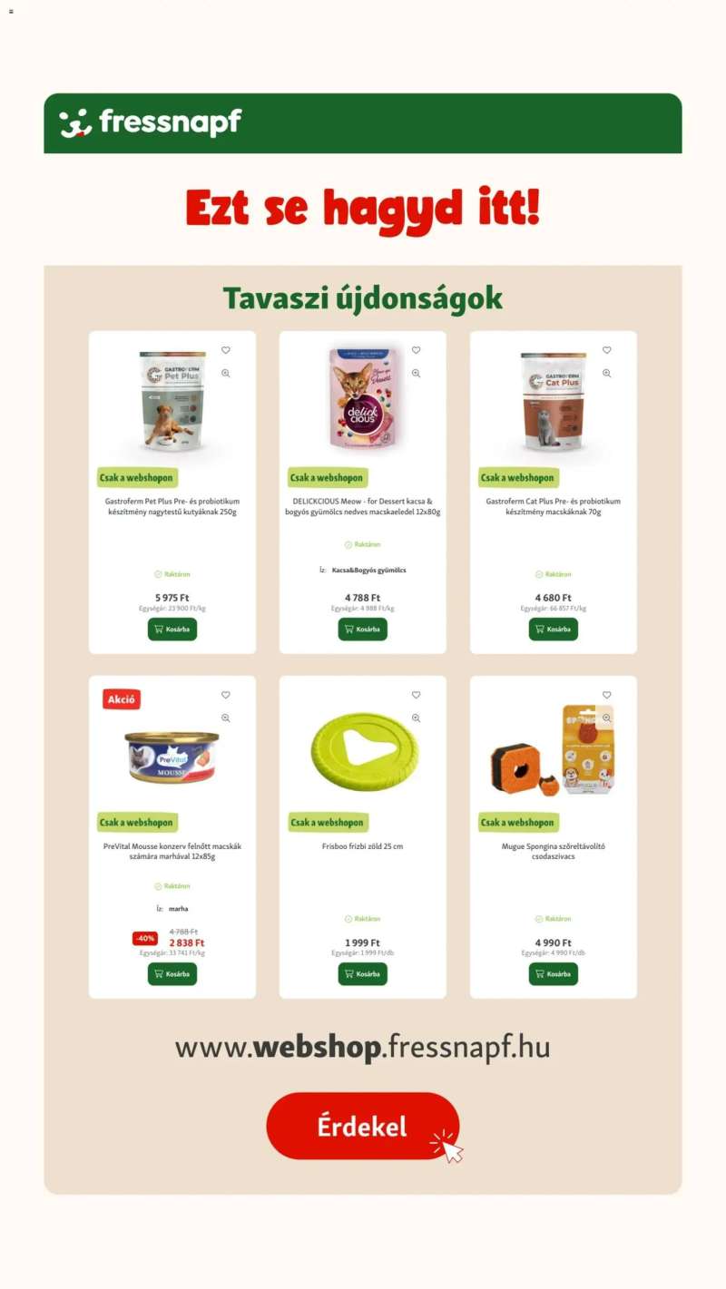 Fressnapf Fressnapf akciós újság 19 oldal