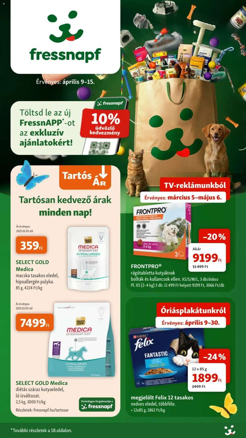 Fressnapf Fressnapf akciós újság 1 oldal