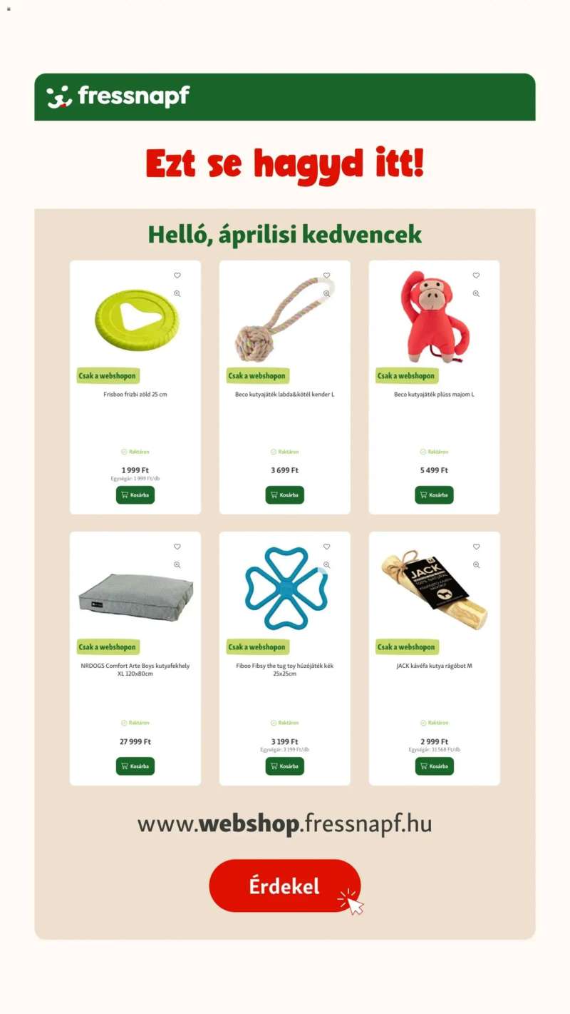 Fressnapf Fressnapf akciós újság 19 oldal