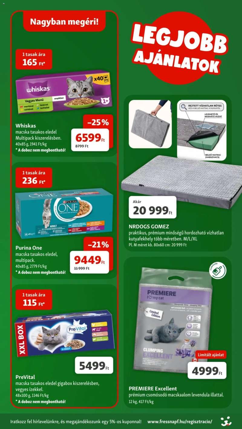 Fressnapf Fressnapf akciós újság 2 oldal