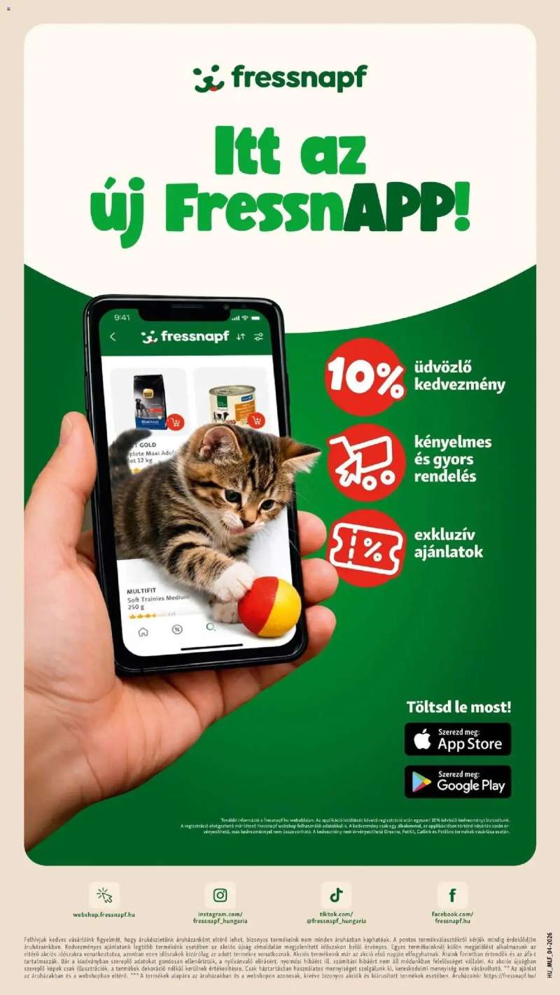 Fressnapf Fressnapf aktuális akciós újság 18 oldal