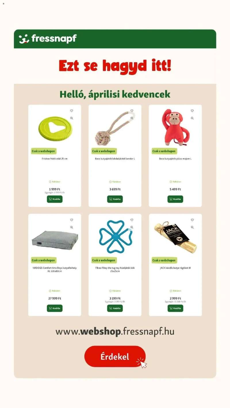 Fressnapf Fressnapf aktuális akciós újság 19 oldal