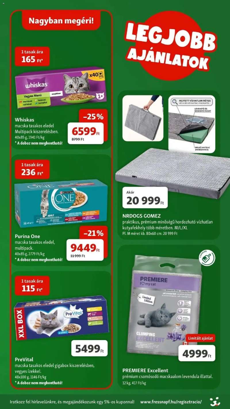 Fressnapf Fressnapf aktuális akciós újság 2 oldal