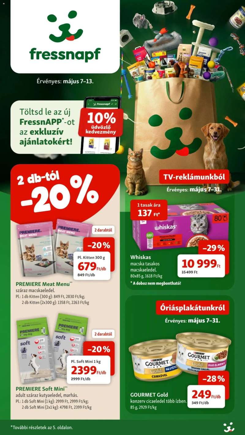 Fressnapf Fressnapf akciós újság 1 oldal