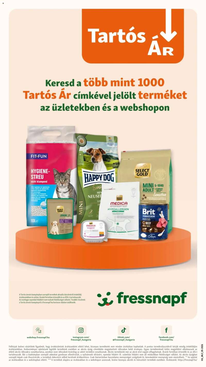 Fressnapf Fressnapf akciós újság 16 oldal