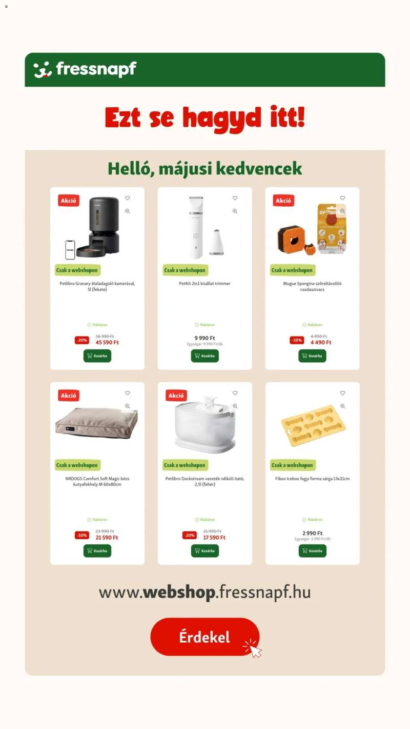 Fressnapf Fressnapf akciós újság 17 oldal