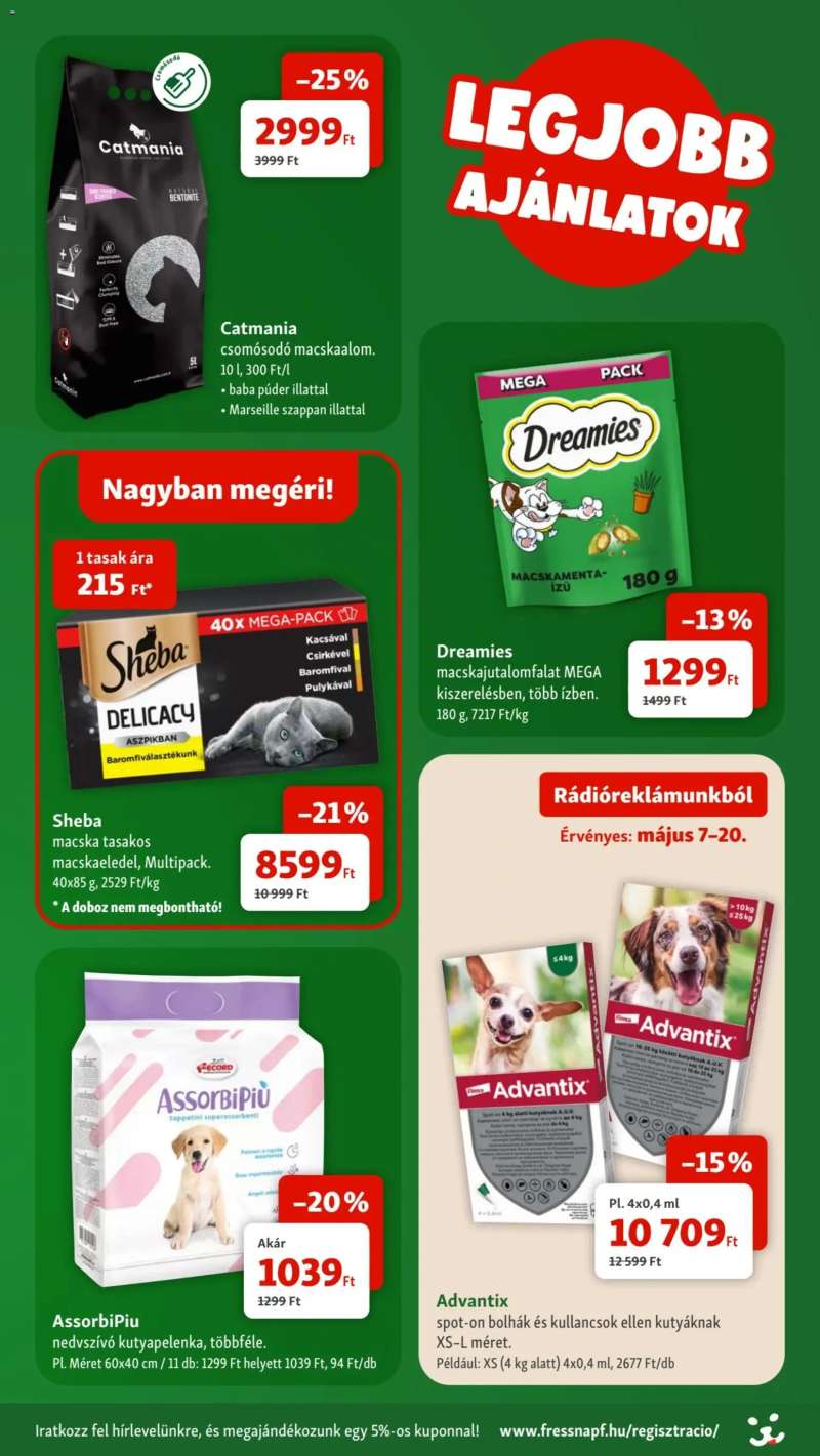 Fressnapf Fressnapf akciós újság 2 oldal