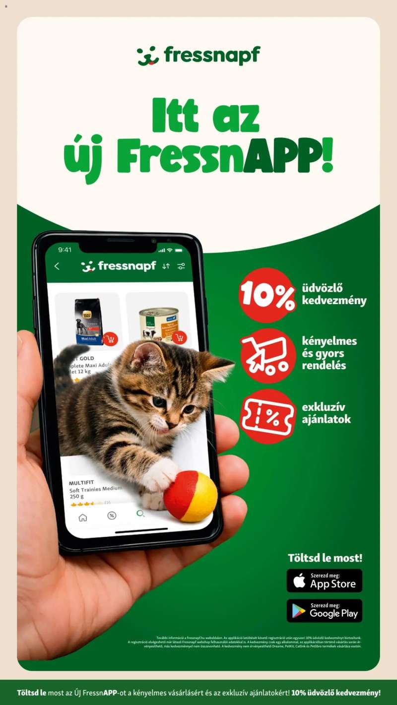 Fressnapf Fressnapf akciós újság 5 oldal