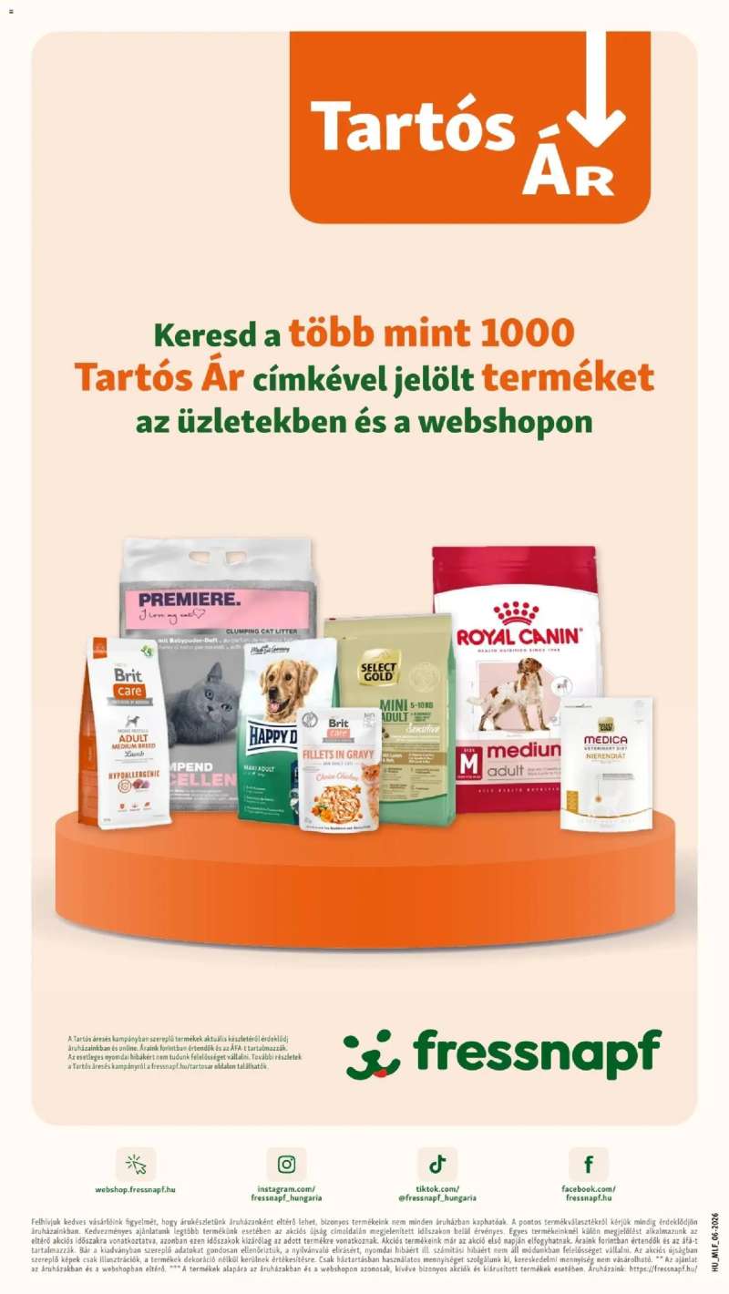 Fressnapf Fressnapf akciós újság 18 oldal