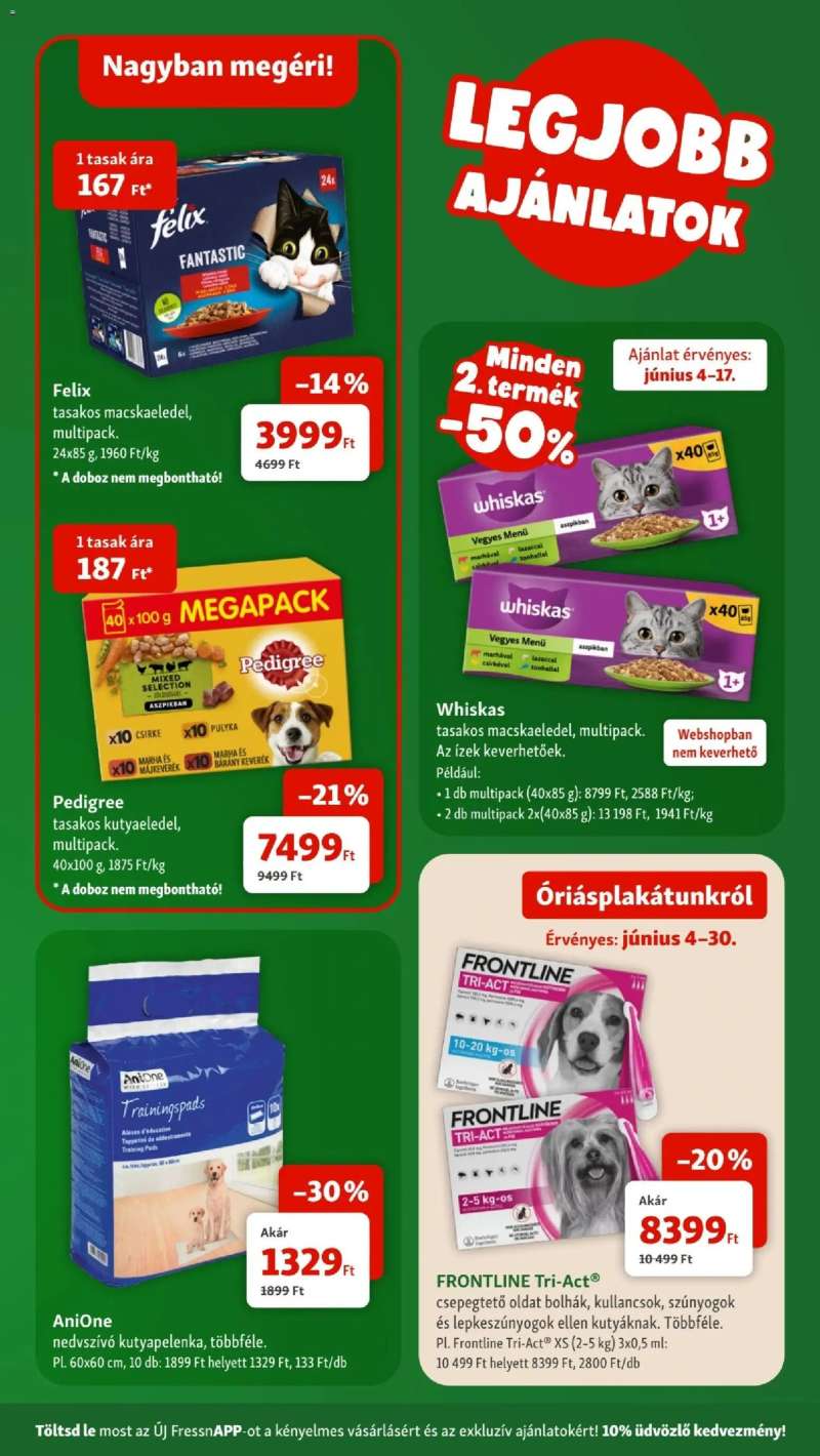 Fressnapf Fressnapf akciós újság 2 oldal