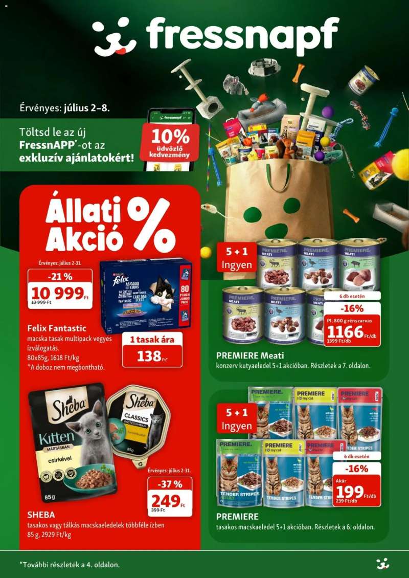 Fressnapf Fressnapf akciós újság 1 oldal