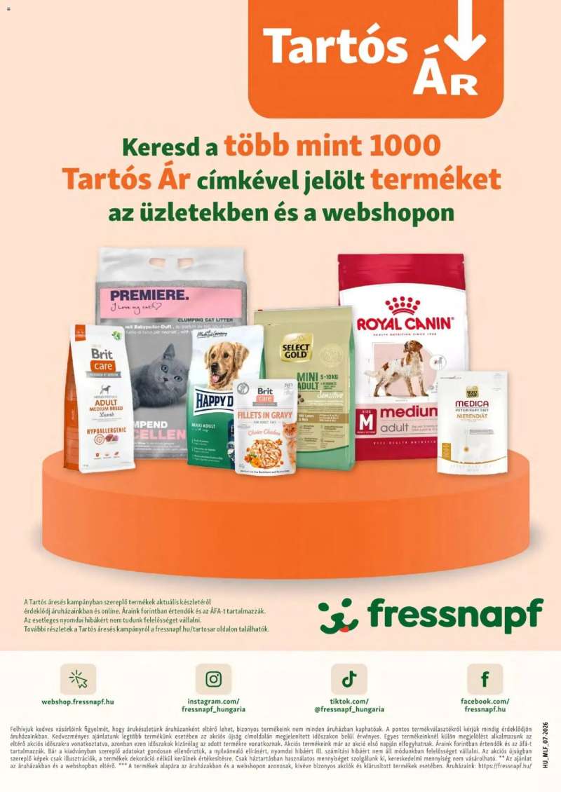 Fressnapf Fressnapf akciós újság 16 oldal