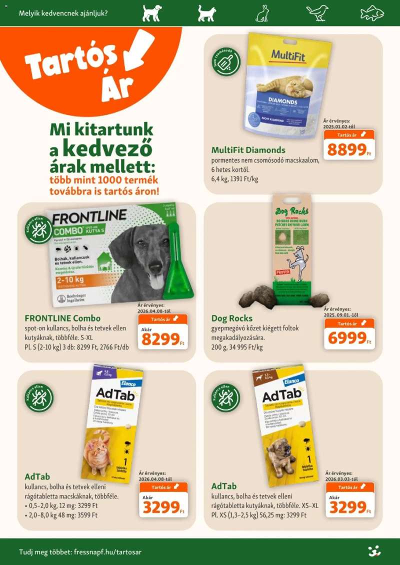 Fressnapf Fressnapf akciós újság 3 oldal