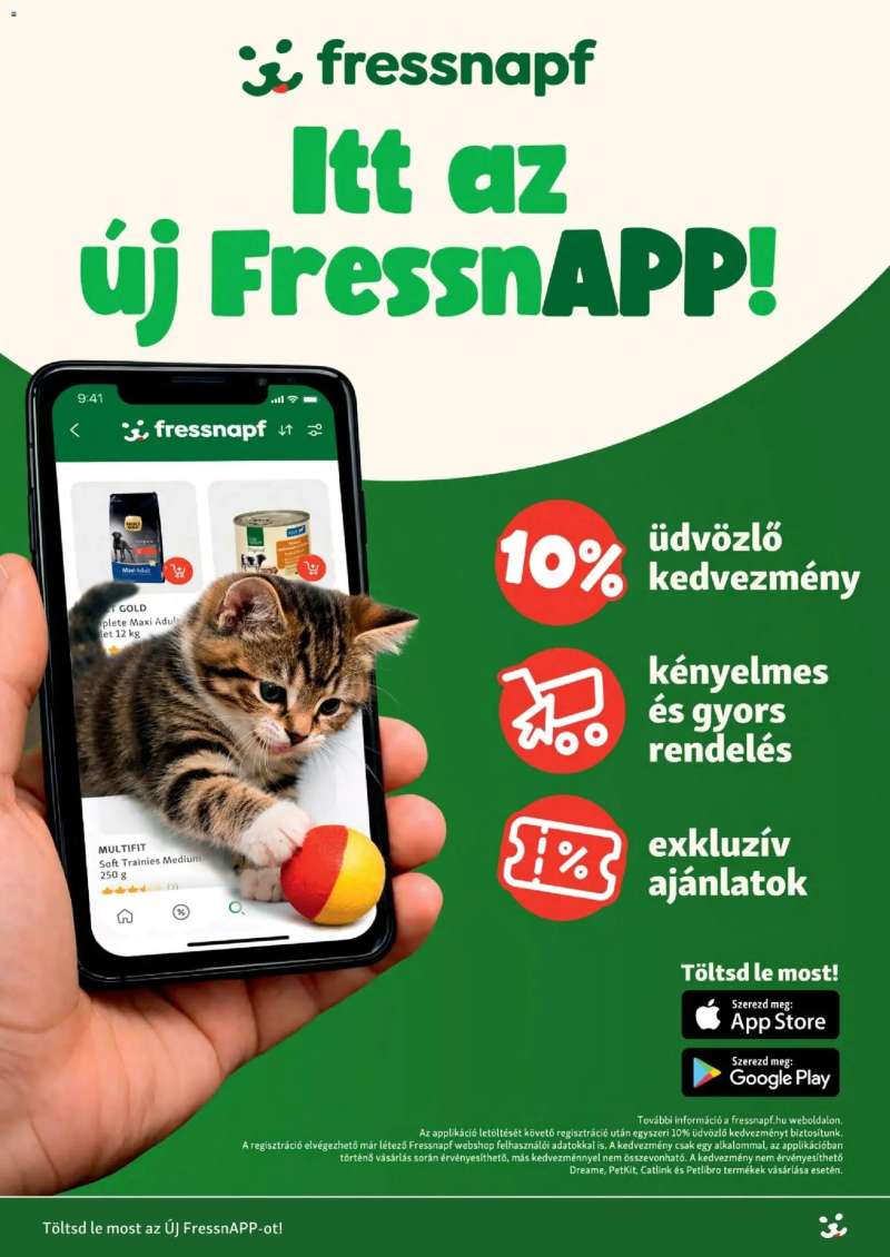 Fressnapf Fressnapf akciós újság 4 oldal