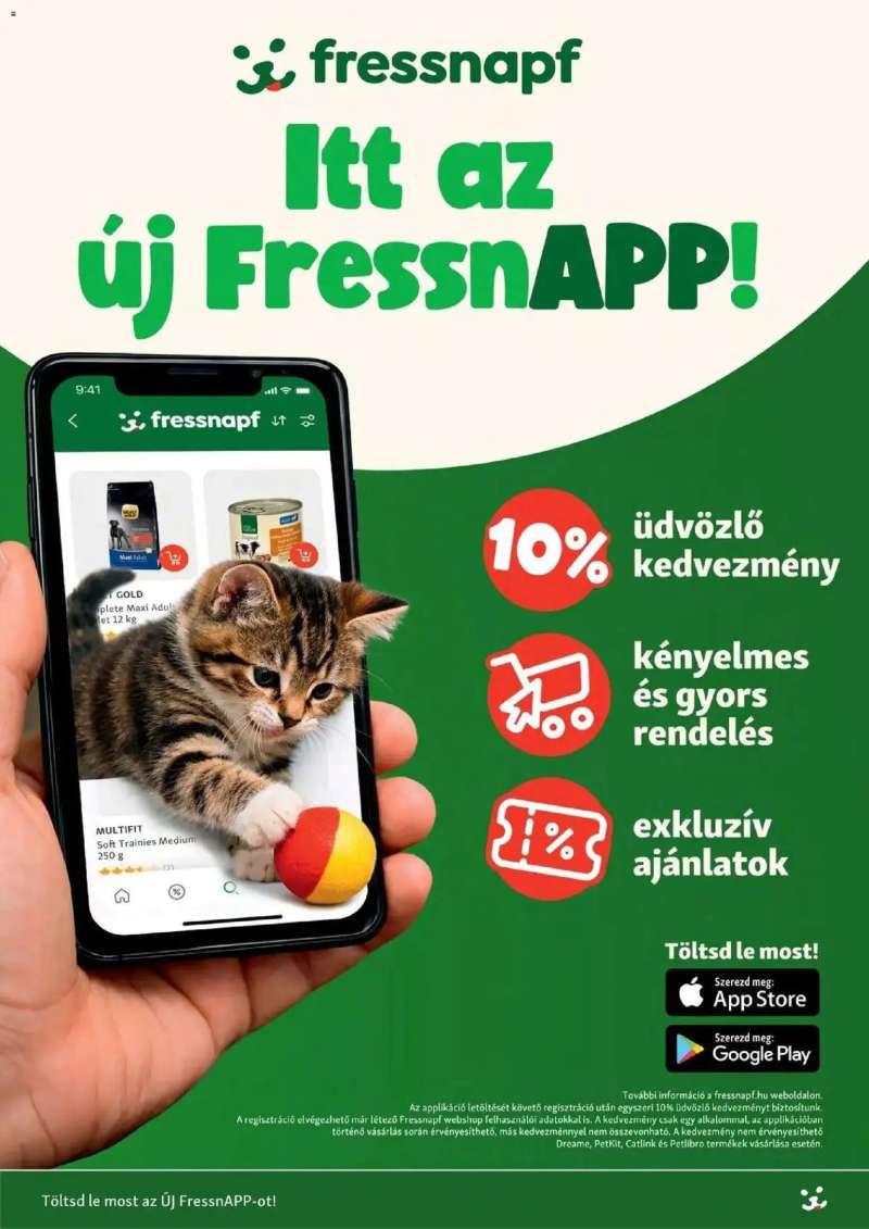 Fressnapf Fressnapf aktuális akciós újság 4 oldal