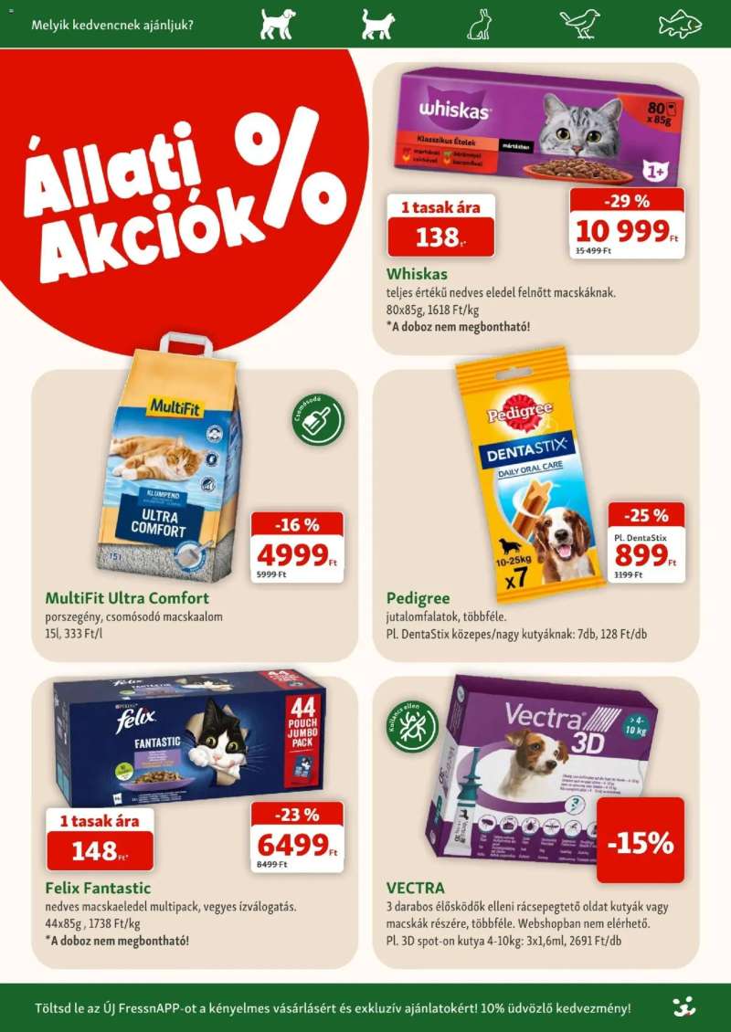 Fressnapf Fressnapf akciós újság 2 oldal