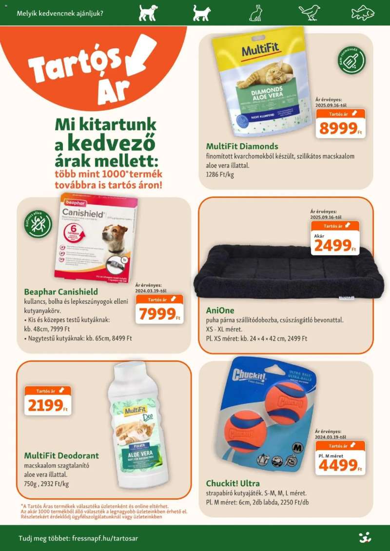 Fressnapf Fressnapf akciós újság 3 oldal