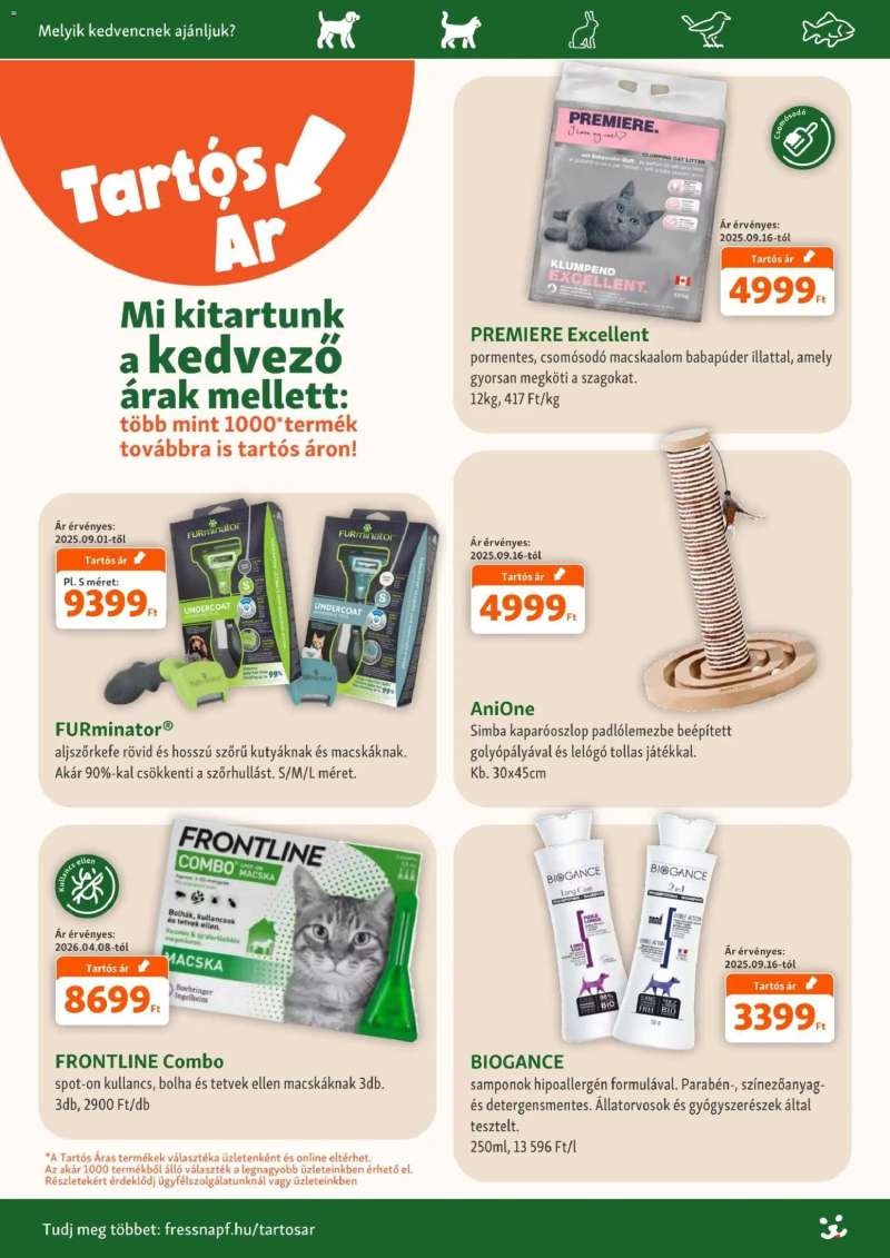 Fressnapf Fressnapf akciós újság 3 oldal