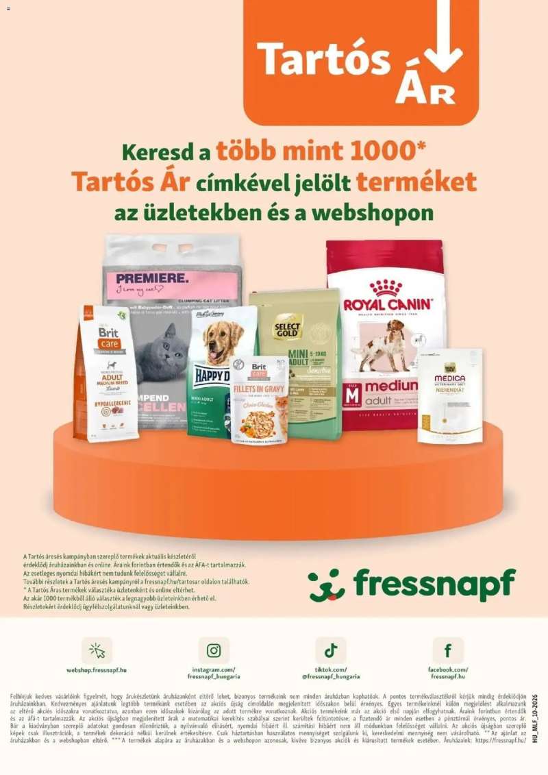 Fressnapf Fressnapf aktuális akciós újság 19 oldal