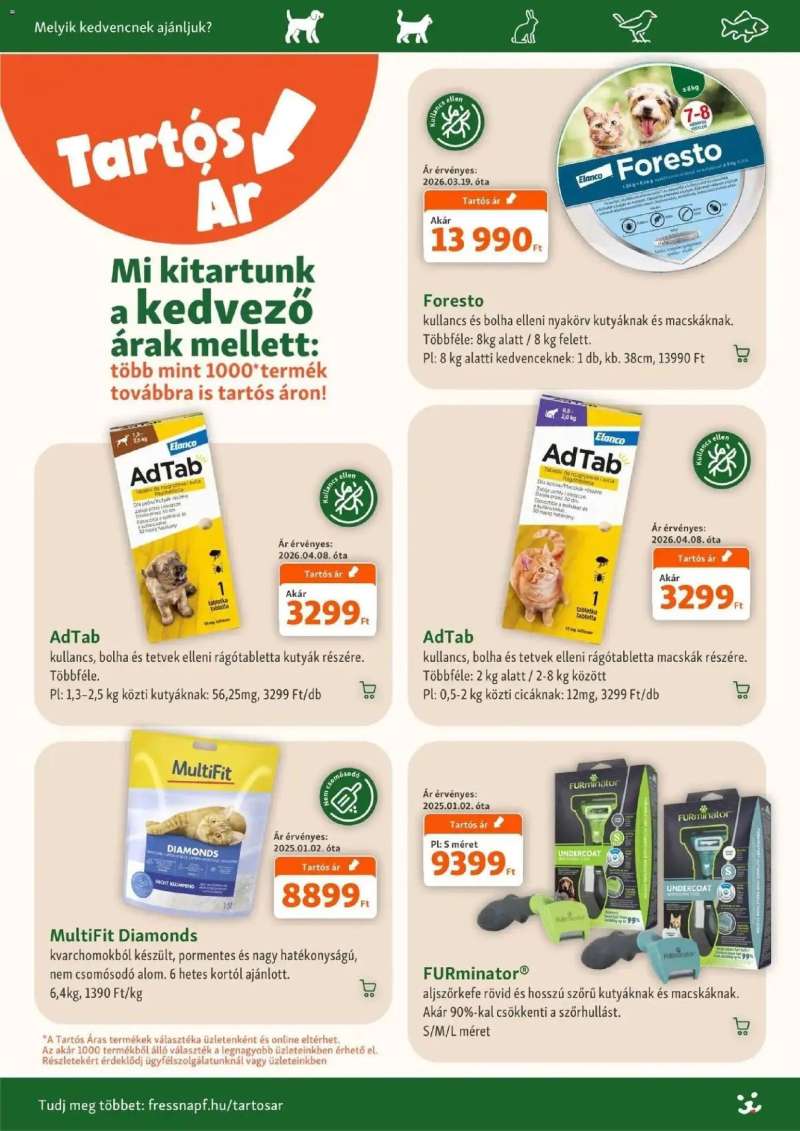 Fressnapf Fressnapf aktuális akciós újság 5 oldal