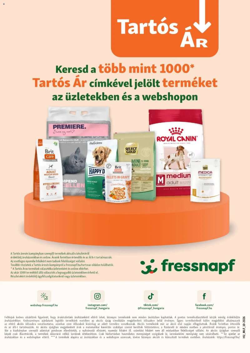 Fressnapf Fressnapf akciós újság 19 oldal