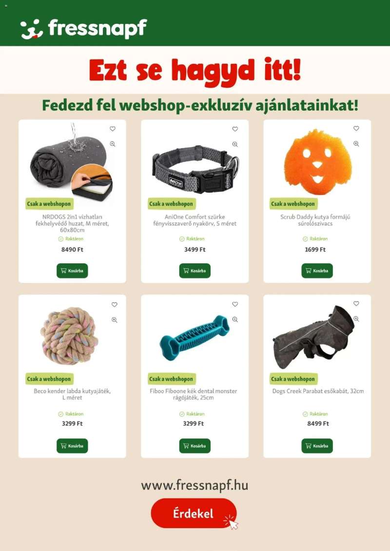 Fressnapf Fressnapf akciós újság 20 oldal