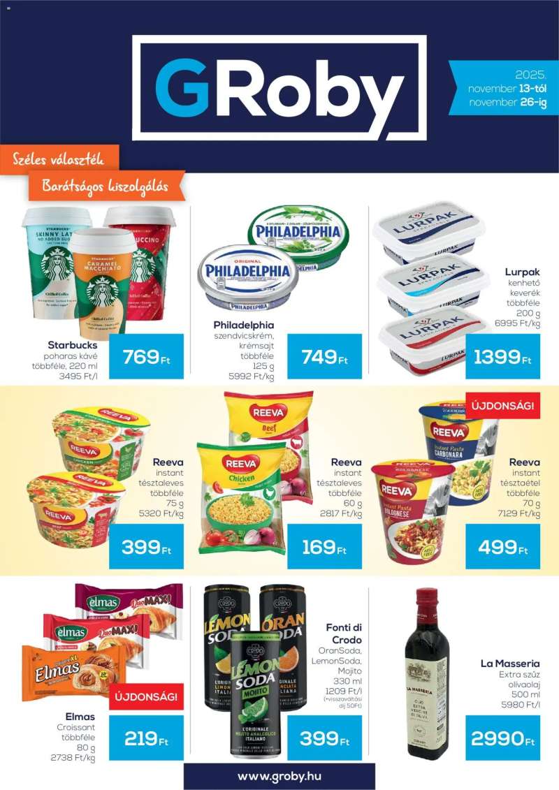 G'Roby Akciós újság G'Roby 1 oldal