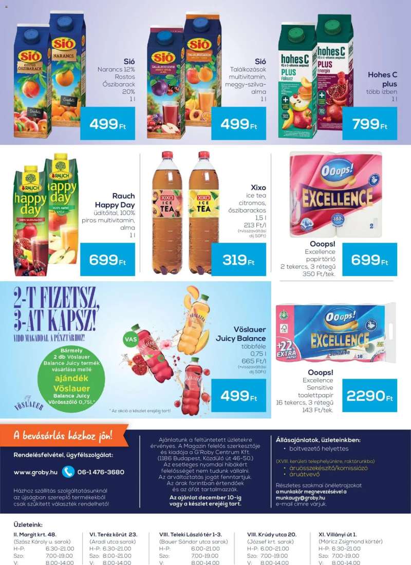 G'Roby Akciós újság G'Roby 4 oldal