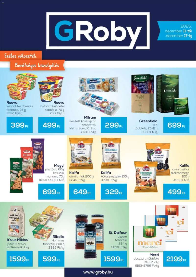 G'Roby Akciós újság G'Roby 1 oldal