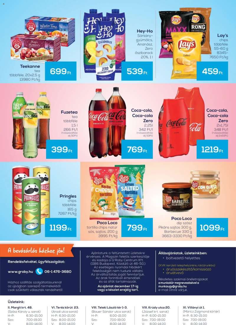 G'Roby Akciós újság G'Roby 4 oldal