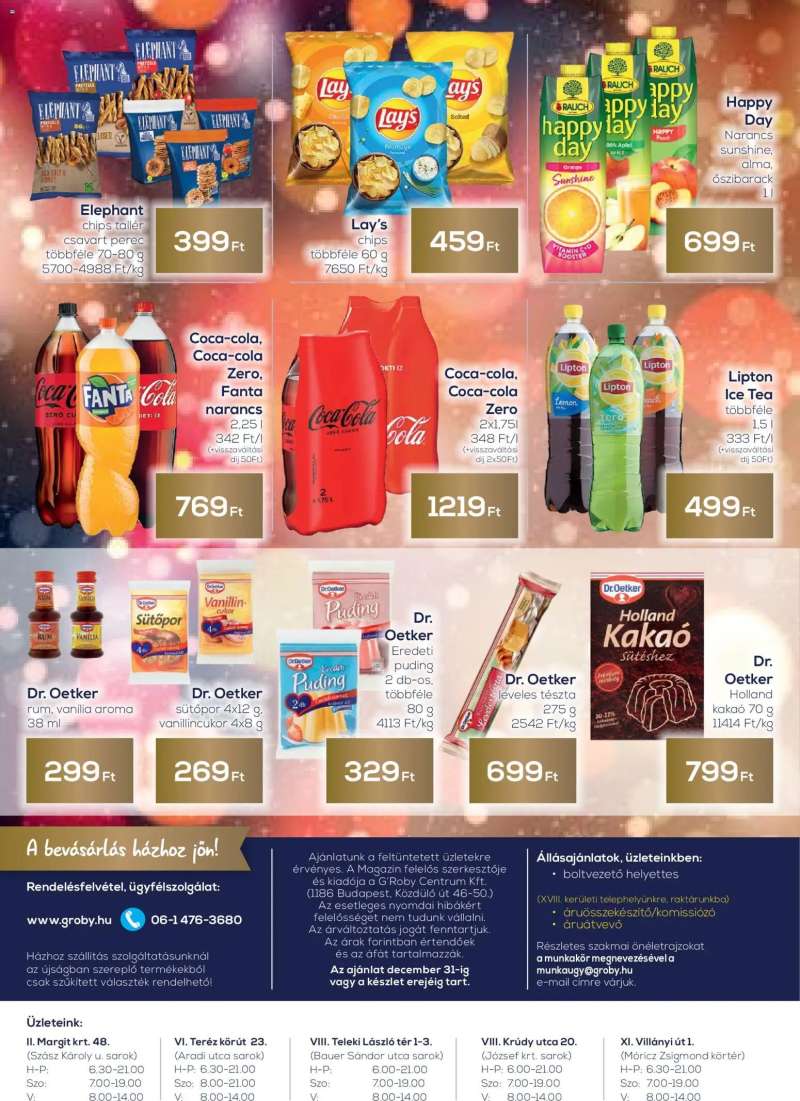 G'Roby Akciós újság G'Roby 4 oldal