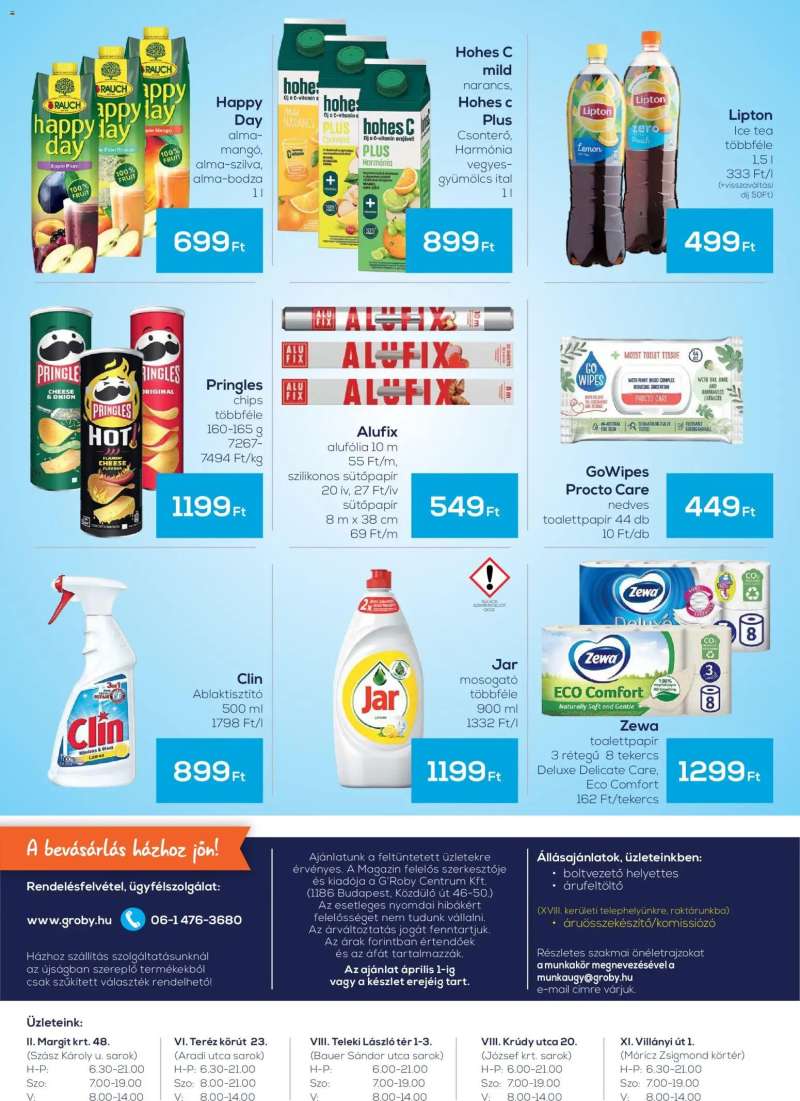 G'Roby G'Roby akciós újság 4 oldal