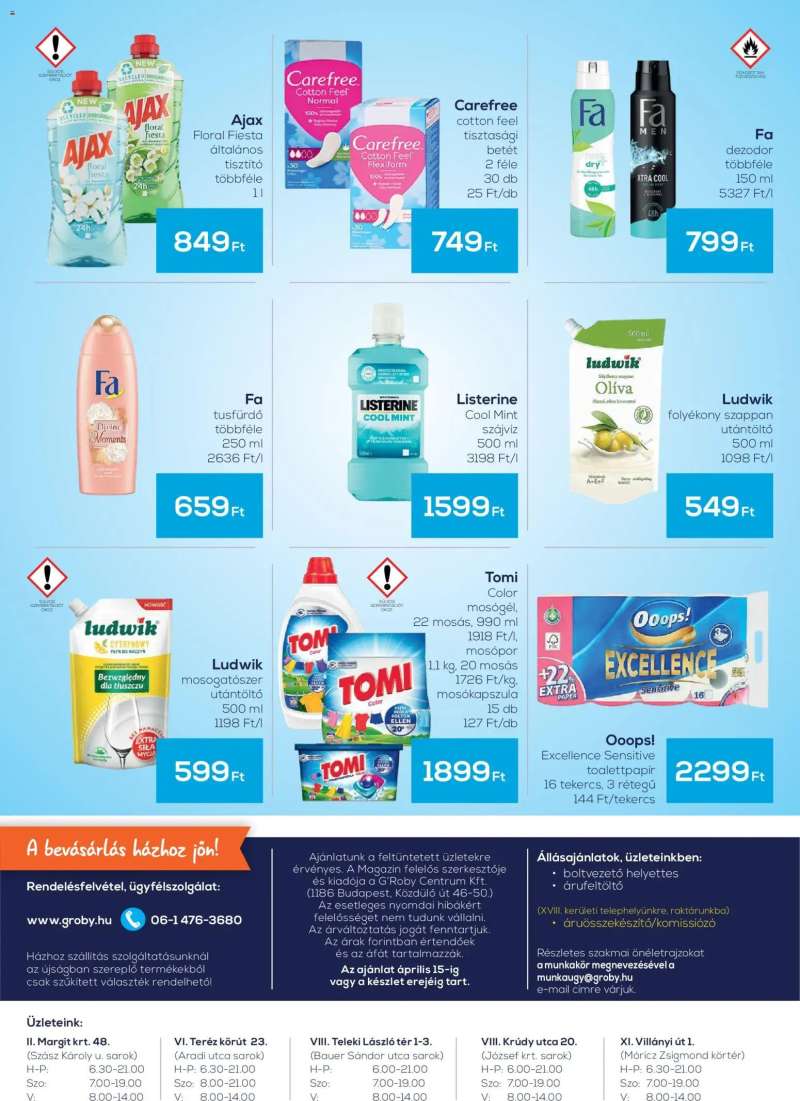 G'Roby G'Roby akciós újság 4 oldal