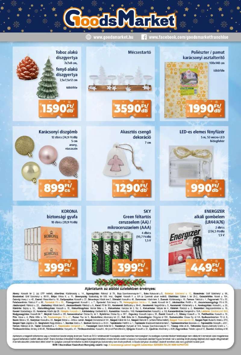 Goods Market Akciós újság Goods Market 10 oldal