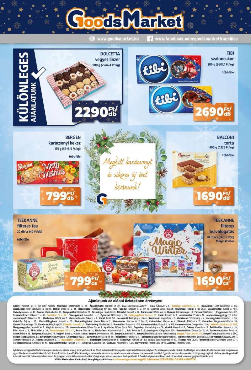 Goods Market Akciós újság Goods Market 10 oldal