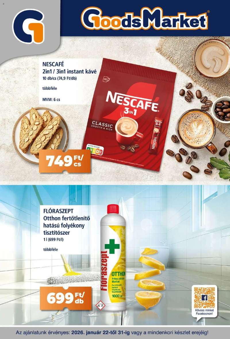 Goods Market Akciós újság Goods Market 1 oldal