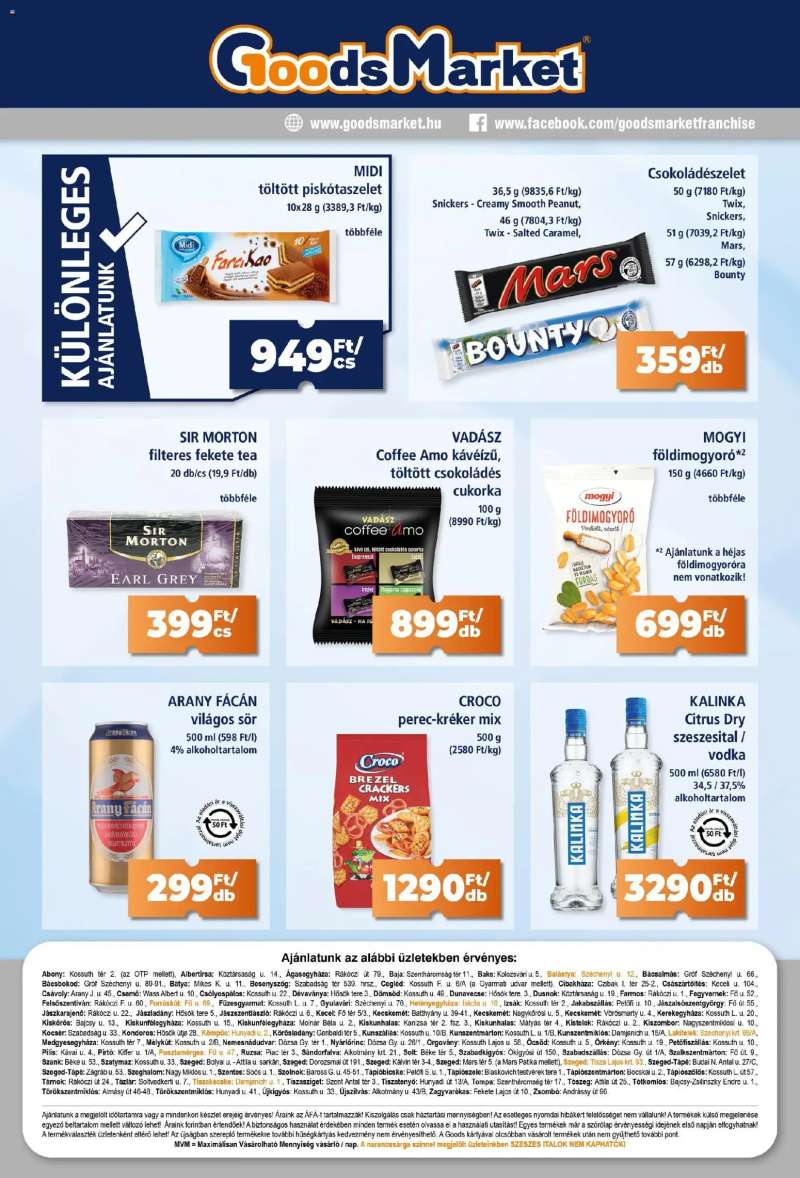 Goods Market Akciós újság Goods Market 6 oldal