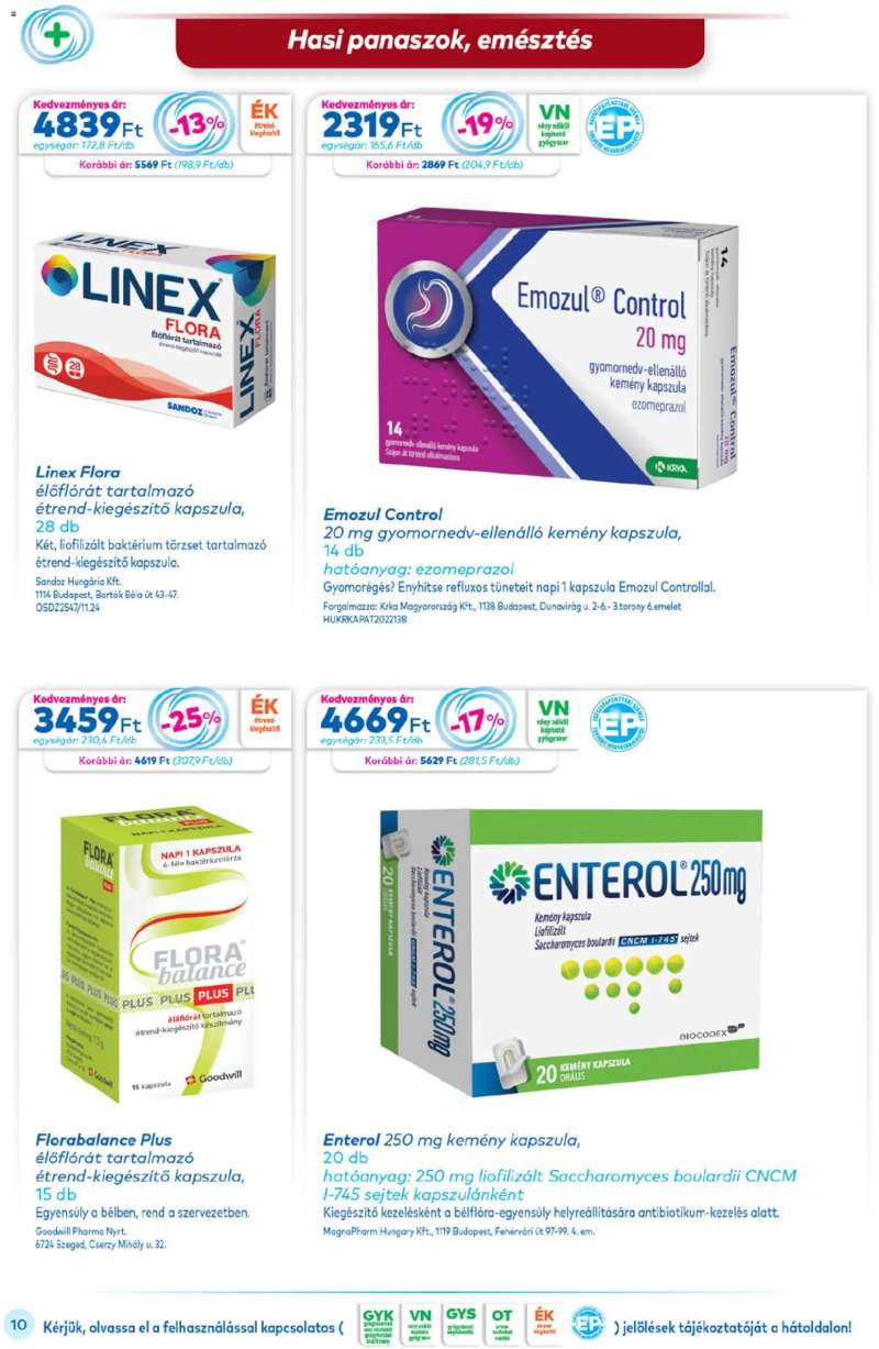 Gyöngy Patikák Akciós újság Gyöngy Patikák 10 oldal