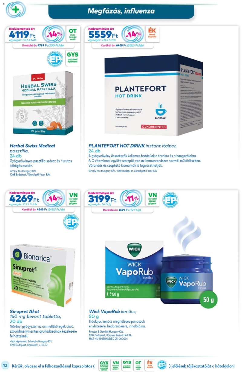 Gyöngy Patikák Akciós újság Gyöngy Patikák 12 oldal