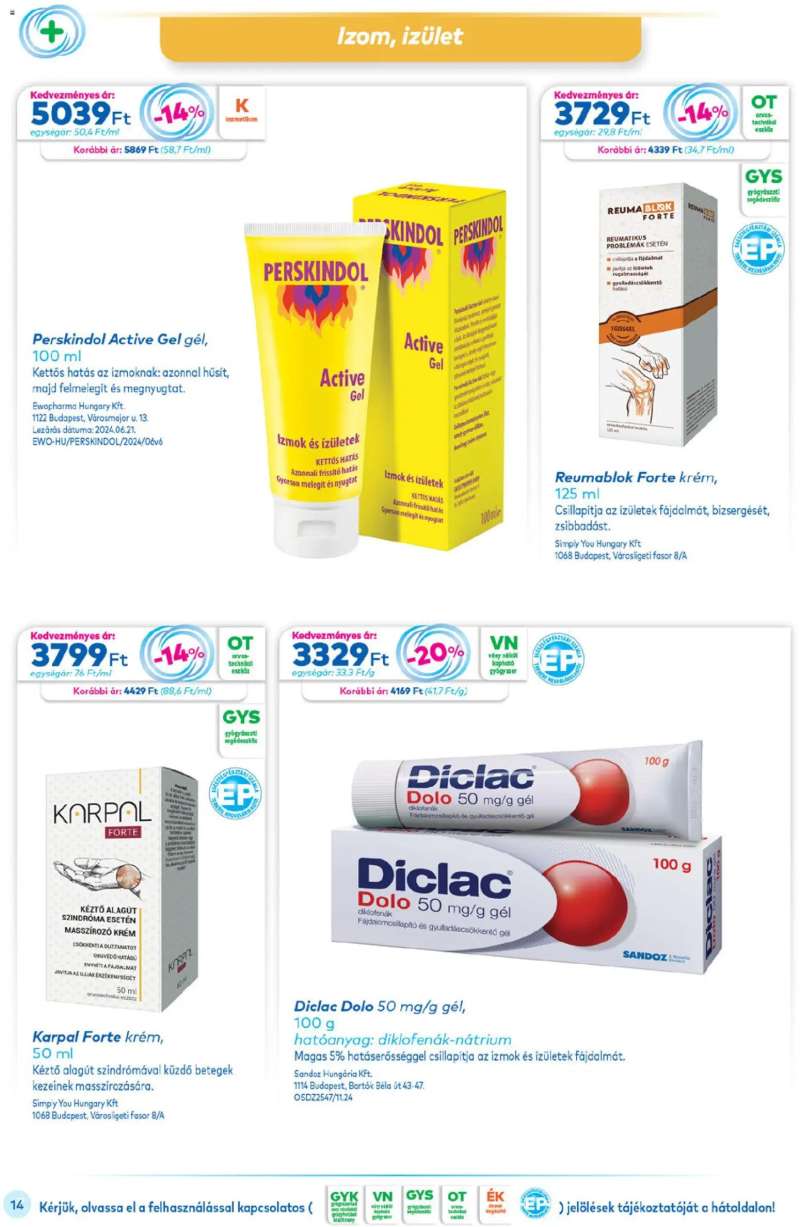 Gyöngy Patikák Akciós újság Gyöngy Patikák 14 oldal
