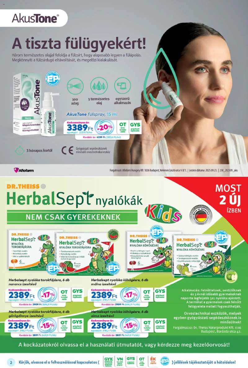 Gyöngy Patikák Akciós újság Gyöngy Patikák 2 oldal