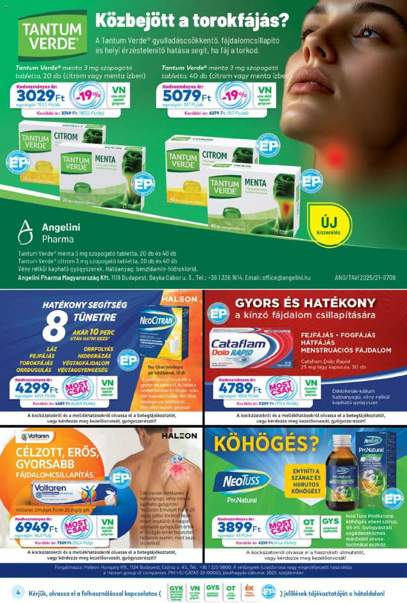 Gyöngy Patikák Akciós újság Gyöngy Patikák 4 oldal
