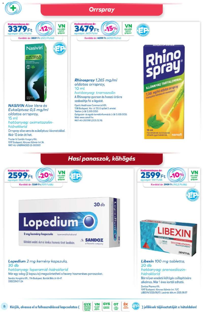 Gyöngy Patikák Akciós újság Gyöngy Patikák 8 oldal