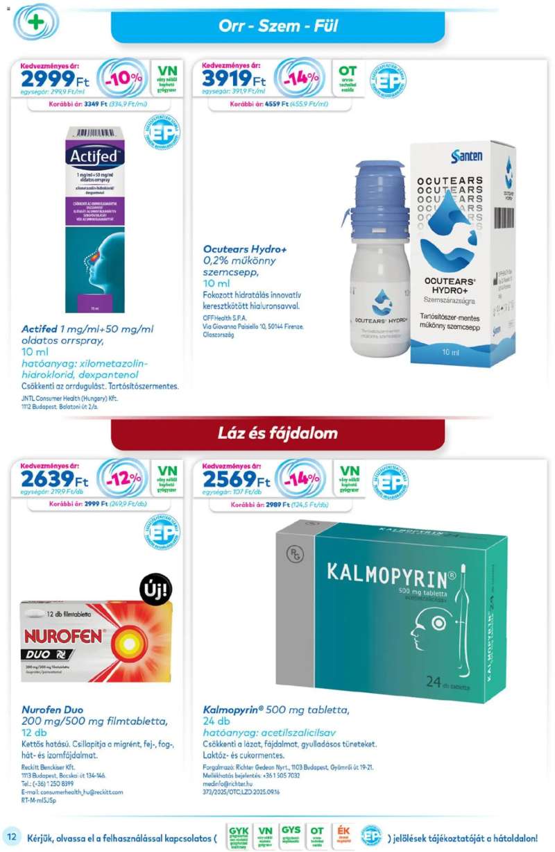 Gyöngy Patikák Akciós újság Gyöngy Patikák 12 oldal